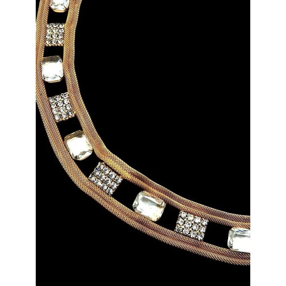 Vintage rhinestone belt